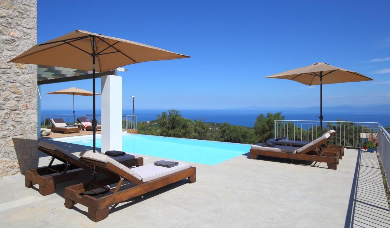 Tsakmakis Villas Luxury- Panoramic Sea View - Lefkada Tsoukaladhes Exterior photo